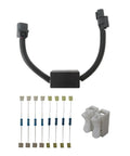 VCM Muzzler Harness Disable Kit For Honda 3.5L V6 Engine with 8 resistors, shell, tubes, connectors visible