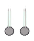 FSR402B Thin Film Pressure Sensor 0 To 10 Kg Force Sensing Resistor Pad Dope Stress Test Sensor Pad For Smart Home Devices Robotics And DIY Electronics Projects 2 Pack Flexible Sensitive And Easy To Use, two round sensors