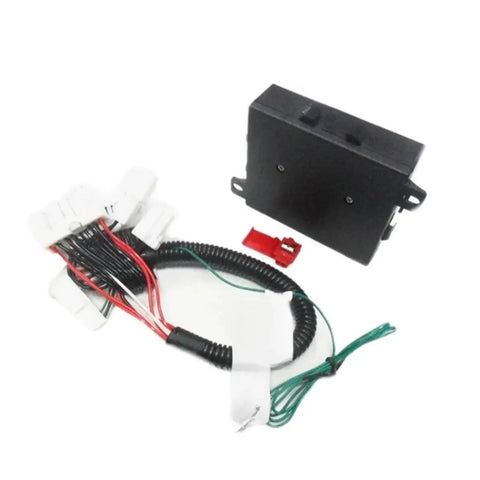 Universal Auto Power Window Closer Module Compatible With Nissan Qashqai 2008 To 2013 Rhd Model Features Auto Roll Up When Car Locked Anti Pinch Safety Plus Full Wiring Harness Included For Easy Plug Play Dope Job Hands Down No Sweat Drop Cash, black module and wiring harness