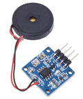 Two Pack Piezoelectric Sensor Analog Ceramic Vibration Sensor Module For Arduino And DIY Electronics with circuit board detail
