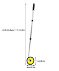 Semme WS 202 C2 Handle High Visibility Measuring Wheel with adjustable aluminum handle and measuring wheel design.