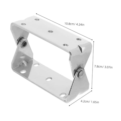 Kick Ass Heavy Duty Steel U Shaped Oven Door Hinge Pro Grade For Commercial Kitchens And Industrial Ovens shown from the side with dimensions.
