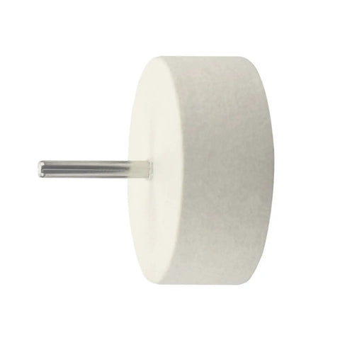 Heavy Duty Compressed Wool Felt Polishing Wheel Made For Cerium Oxide Glass Buffing And Optics Polish With A Tough As Nails Grip 75mm wide