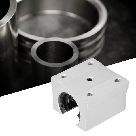 Built Tough Aluminum Alloy Linear Motion Ball Bearing Slide Block Bushing With Dust Seals And Silky Smooth High Speed Glide, showing detailed design.