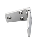 Top Shelf Adjustable Concealed Cabinet Hinges Deliver No Fuss Soft Close Performance mirror polished steel hinge side view