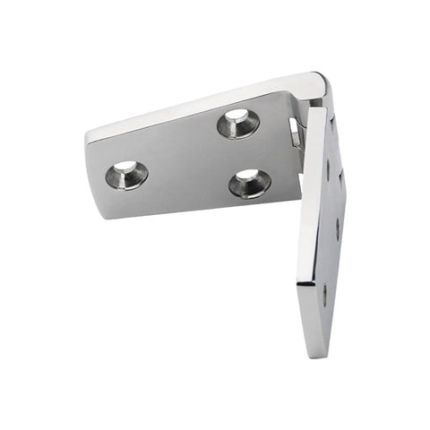 Top Shelf Adjustable Concealed Cabinet Hinges Deliver No Fuss Soft Close Performance mirror polished steel hinge side view
