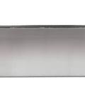 Polished Stainless Steel Horizontal Bath And Shower Niche 24 X 12, Fully Finished, Ready To Mount, side view