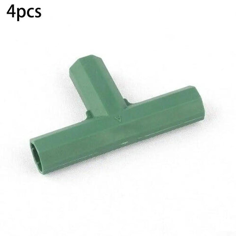 Built Tough Heavy Duty 4 Pack Plastic Greenhouse Frame Connectors For 16mm Tubes DIY Plant Support Bracket Kit For Garden Trellis Climbing Vines And Outdoor Awnings Easy Quick Connect Fittings For Strong Flexible Frames