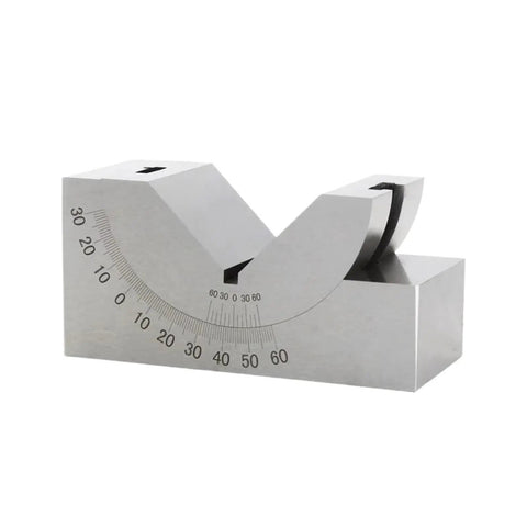 Heavy Duty Adjustable V Block 0-60 Degrees For Precision CNC Milling With Tight Vice Grip Clamp Hold Perfect For KP25 KP30 KP46 Models