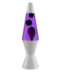 Purple And Black Lava Lamp 14 And A Half Inch With Silver Base And Topper 25 Watt Heating Bulb Included Retro Night Light
