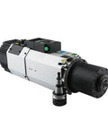 Heavy Duty 9.0 Kw Air Cooled Spindle Motor With Automatic Tool Changer And VFD Converter Kit For Cnc Router Milling Machine 18000 To 24000 Rpm side view