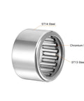uxcell SCE108 needle roller bearing, drawn cup open end, 5/8 in bore, 13/16 in OD, 1/2 in width, steel construction