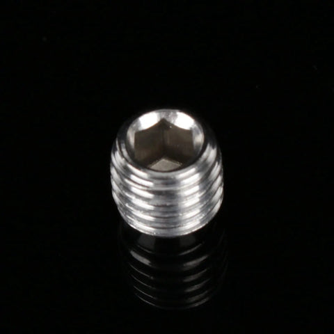 Close-up of a stainless steel screw from the 200 Piece Hex Set Screw Kit Stainless Steel M3 M4 M5 M6 M8 Socket Screws.