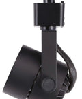 8W Dimmable LED Track Light Head 5000K Daylight, CRI 90 Plus, sleek black Halo style light fixture, front view