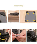 Rock Solid Heavy Duty Router Lift With Aluminum Table Insert Plate For Woodworking Shops showing setup details and components.