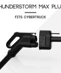 Heavy Duty CCs1 To Nacs Adapter Crafted For Tesla Cybertruck detailed view of Thunderstorm Max plug for DC fast station use.