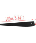 Morse taper drill key MT1-MT2, 140mm length, black high-carbon steel, side view