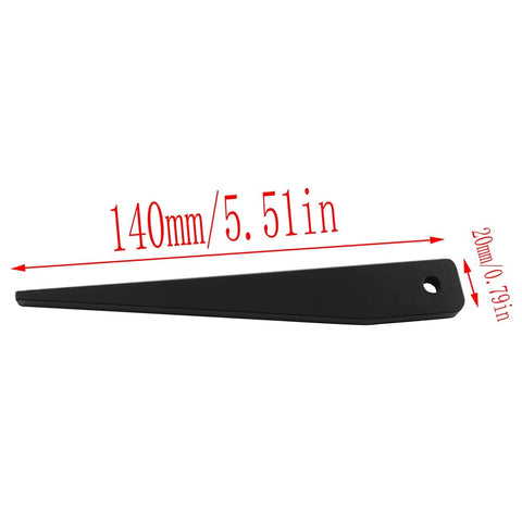 Morse taper drill key MT1-MT2, 140mm length, black high-carbon steel, side view