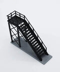 Premium 3D Printed HO And OO Scale Train Locomotive Maintenance Platform With Authentic Workshop Props And Detailed Repair Stand Gear, detailed stairway model.