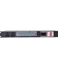 10 Outlet Rack Mount Power Sequencer With Independent Controls To Fire Up Your Audio Rig Safely And Keep Things Running Smooth While Shielding Your Gear From Nasty Static Pops With Us Plug, displaying front view with LCD and switches.
