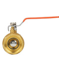 Heavy Duty Brass Ball Valve One Half Inch Female Thread showing smooth operating mechanism and rust resistant design.