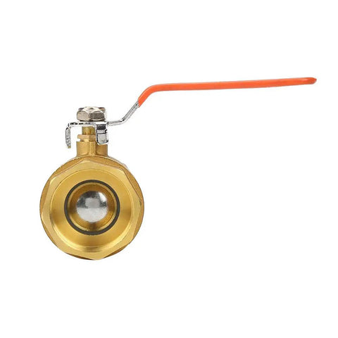 Heavy Duty Brass Ball Valve One Half Inch Female Thread showing smooth operating mechanism and rust resistant design.