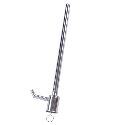 Heavy Duty Stainless Steel Manual Oil Pump 60cm Hand Fluid Transfer Squeezy Suction Tool for Gasoline and Motor Oil with long tube.