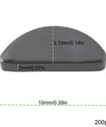 Front view of Motorcycle Wedge Half Moon Woodruff Key Pin 2x3.7x10mm for Simson S50 S51 S53 S70 SR50 SR80 engines in steel, 200-pack.