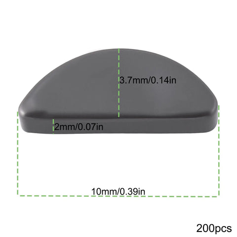 Front view of Motorcycle Wedge Half Moon Woodruff Key Pin 2x3.7x10mm for Simson S50 S51 S53 S70 SR50 SR80 engines in steel, 200-pack.