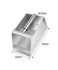 Stainless Steel Dustpan And Grain Scooper With Rugged Ergonomic Handle For Debris Cleanup In Workshops Warehouses Farms And Home Use Heavy Duty 201 Stainless Steel Construction For Quick Efficient Cleanup, 25cm x 15cm x 10.5cm