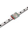 Small But Mighty Miniature Linear Rail Guide 12mm Wide With Slide Block 4 Point Contact For CNC, 3D Printer, And Automation Projects - side view