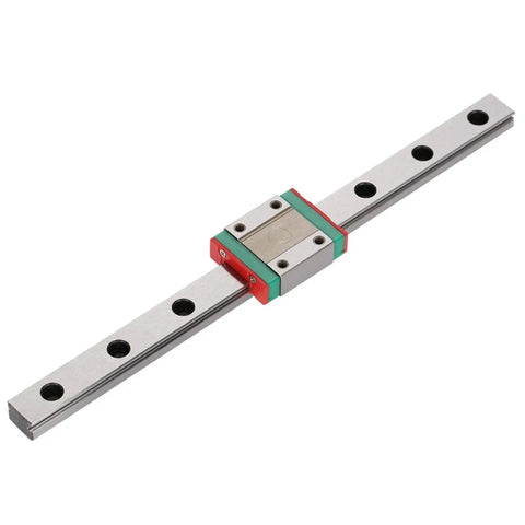 Small But Mighty Miniature Linear Rail Guide 12mm Wide With Slide Block 4 Point Contact For CNC, 3D Printer, And Automation Projects - side view