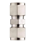 304 Stainless Steel Compression Tube Fitting Three Eighths Inch Tube OD Straight Connector Double Ferrule Adapter