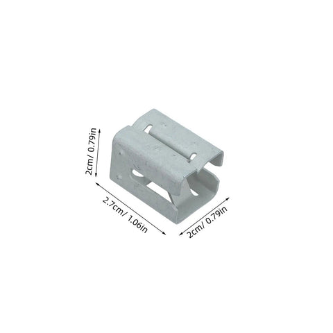 Badass Solar Panel Mount Clips And Spring Steel Brackets For Rooftop Setup Heavy Duty Corrosion Resistant Universal Pv Hardware - silver clip for mounting, 2cm x 2.7cm.