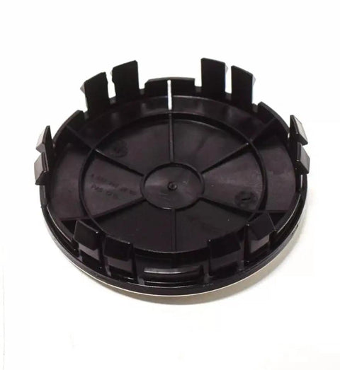 Mercedes Benz Genuine Hub Cap 222 400 22 00 9040 OEM Wheel Center Cover 75mm 2.95in black plastic reverse view
