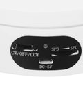 Close-up of control panel on Motorized 360 Degree Rotating Turntable Stand For Jewelry Photography with buttons and ports.