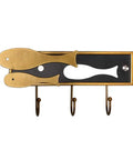 Top Notch Wall Mounted Coat Rack Heavy Duty Metal Wall Hooks Organizer Durable Entryway Storage For Clothes Hats Robes And Towels Slick Finish Built Tough For Daily Grind with decorative fish shapes.