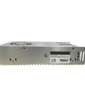 Beefy 12V 30A 360W Regulated DC Switching Power Supply For 3D Printers And Industrial Control Equipment Stable LED Lighting Power Unit High Efficiency Durable Construction Reliable Plug And Play, silver metal housing side view