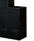 Close-up of black Zip Tie Organizer Wall Mount Rack For Garage Clutter Free Tool Storage with visible compartment depths.