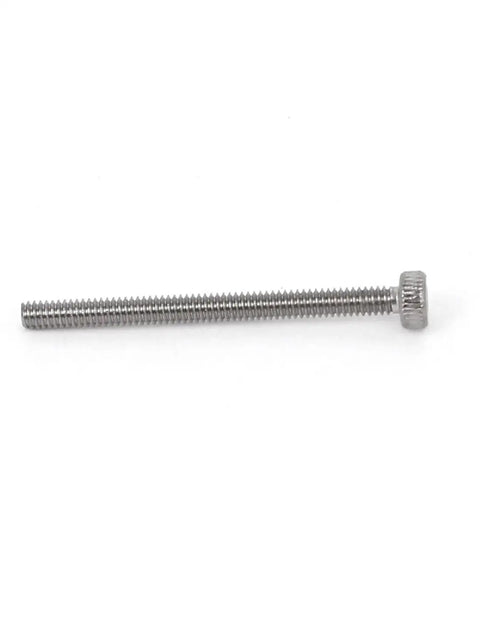 M2x25mm Stainless Steel Hex Socket Head Cap Screws 100 Pcs High Quality Machine Screws For Electronics Enclosures DIY Projects 2mm Thread 0.4mm Pitch 25mm Length, side view