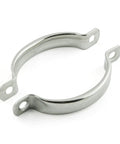 Two Pack 78mm Stainless Steel Door Handle Cabinet Drawer Pulls, Solid Hardware With Mounting Screws, Polished Finish