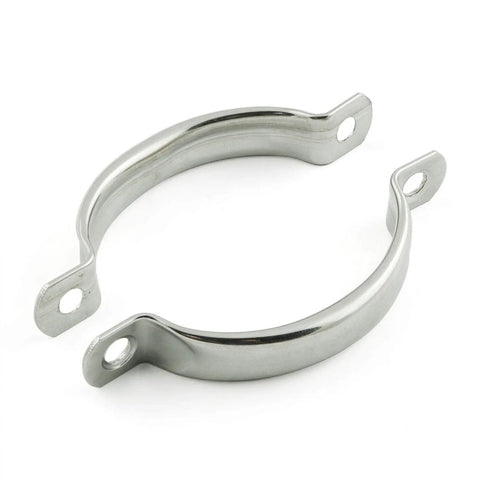Two Pack 78mm Stainless Steel Door Handle Cabinet Drawer Pulls, Solid Hardware With Mounting Screws, Polished Finish