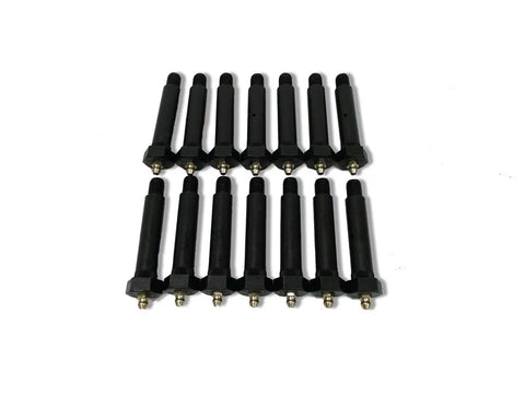 Greaseable shackle bolts from Tandem Trailer Axle Suspension Rebuild Kit With Six And One Eighth Inch Equalizers And Greaseable Shackle Bolts Ready To Roll For Eye To Eye Springs Replacement SHKTAWB356E