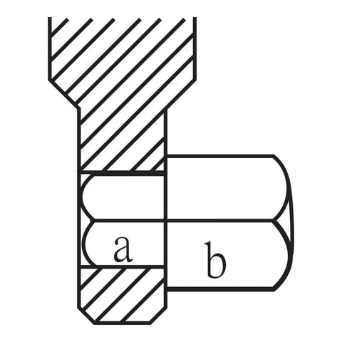 Extra Long Square Drive Connector Three Quarter Inch For Torque Wrenches And Insert Tools Firmly Locked Dual Usability Heavy Duty German Made Construction Built To Last For Rugged Industrial Jobs A Real Workhorse diagram with labeled sections a and b