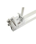 Close-up of Manual Ridge Tile And Roof Panel Cutter For Metal Roofing Color Tiles Edge Cutter with forged high carbon steel blade.