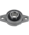 4 Piece Zinc Alloy Pillow Block Bearing KFL001 12mm Bore Flange, sealed zinc alloy housing shown