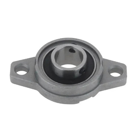 4 Piece Zinc Alloy Pillow Block Bearing KFL001 12mm Bore Flange, sealed zinc alloy housing shown