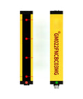 Inductive Light Curtain Sensor And Safety Grating For Industrial Machinery with yellow casing and red indicators