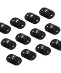 12 Pack Super Smooth Self Adhesive Swivel Caster Wheels 360 Degree Rotating Appliance Rollers black glider pads with metal ball.