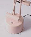Base and arm detail of Halotech 29-Inch LED Desk Lamp With Counter-Balance Arm, Sleek Polished Steel Finish, Touch Dimmer